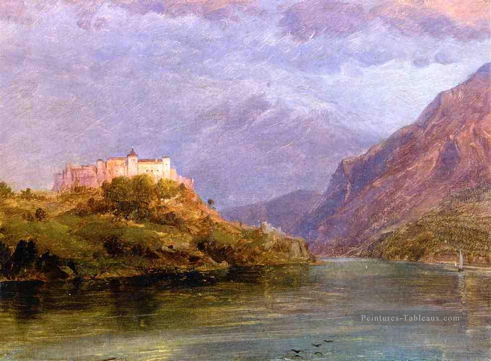 Château de Salzbourg paysage Fleuve Hudson Frederic Edwin Church Peintures à l'huile